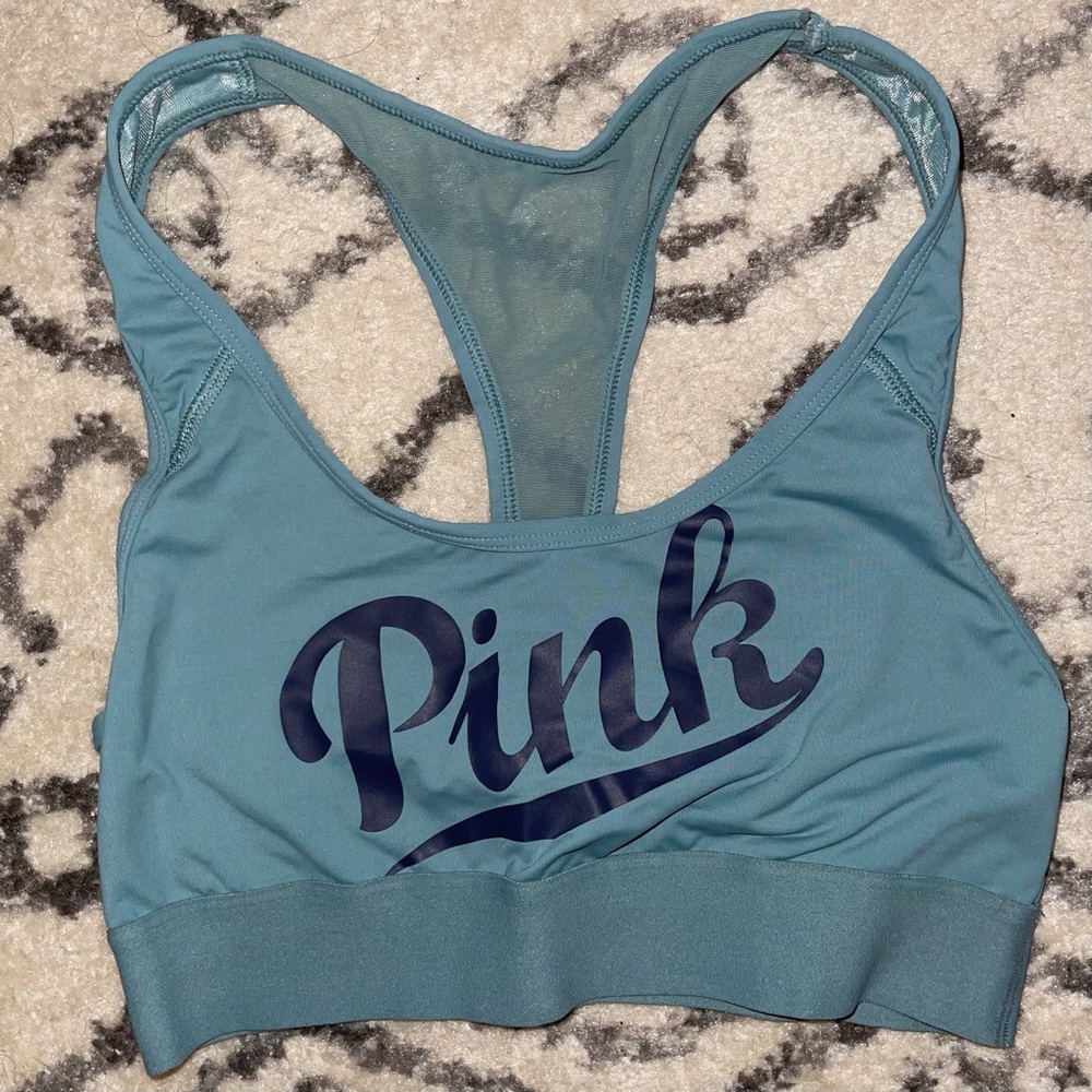 Pink sport bra
